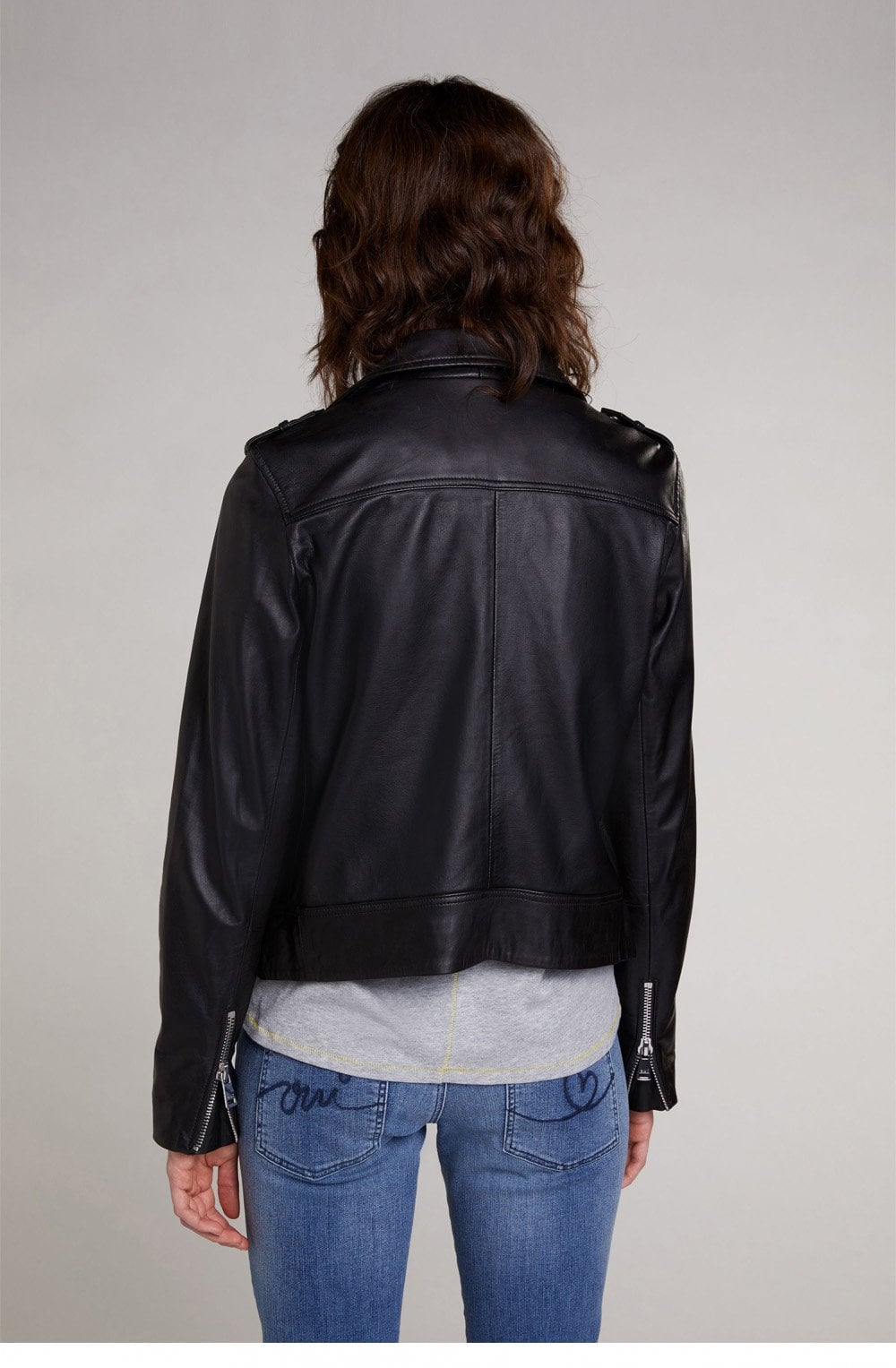 Black Leather Biker Jacket