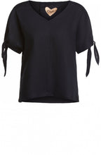 Black Linen Blouse