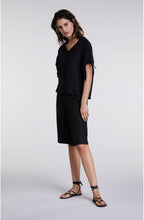 Black Linen Blouse