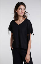 Black Linen Blouse