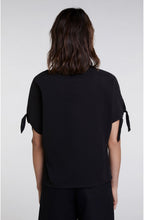 Black Linen Blouse
