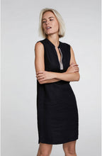 Black Linen Jewelled Detailed Dress