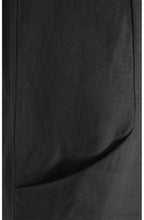Black Linen Shift Dress