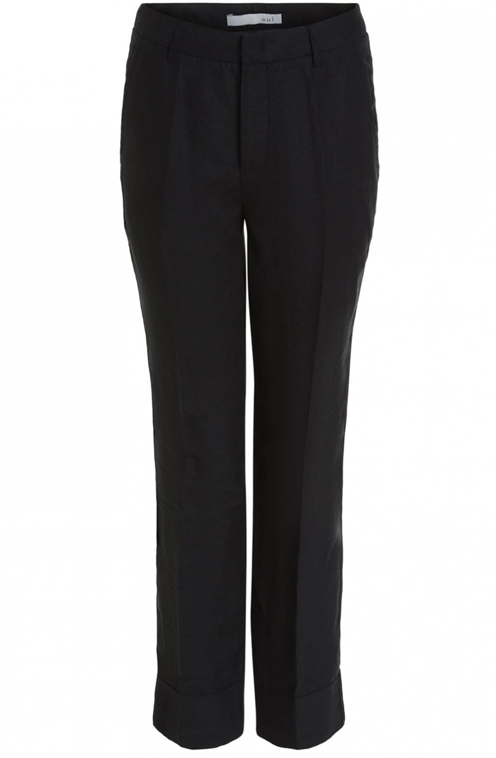 Black Linen Trousers