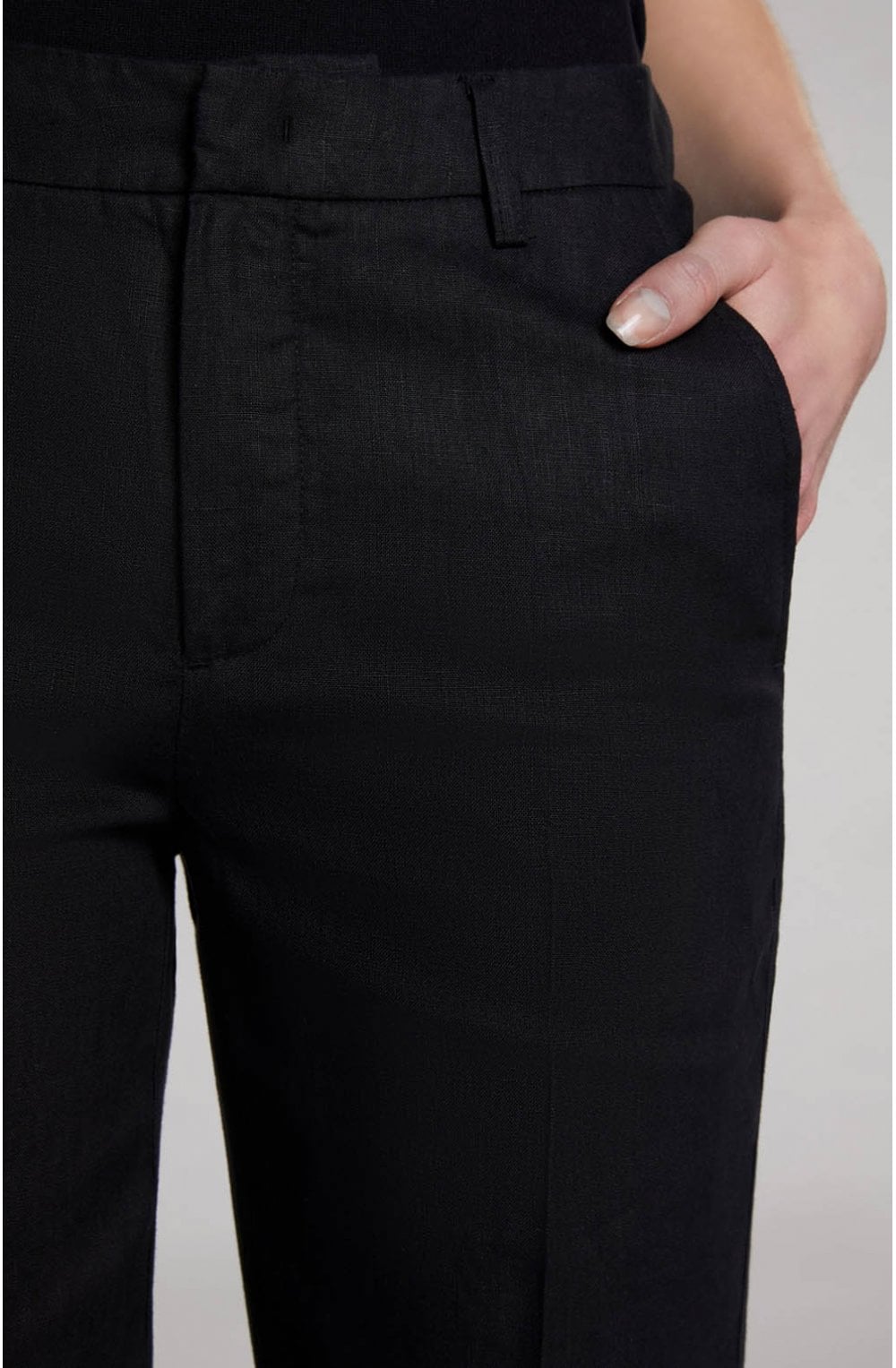 Black Linen Trousers