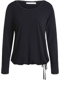 Black Metallic Detailed Top