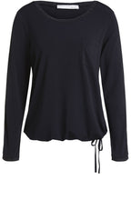 Black Metallic Detailed Top