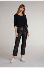 Black Metallic Detailed Top