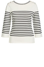 Black & Off White Striped Sweater