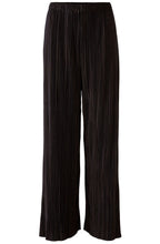 Black Pleated Wide Leg Trousers