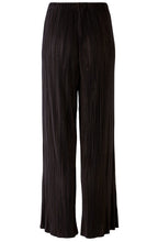 Black Pleated Wide Leg Trousers