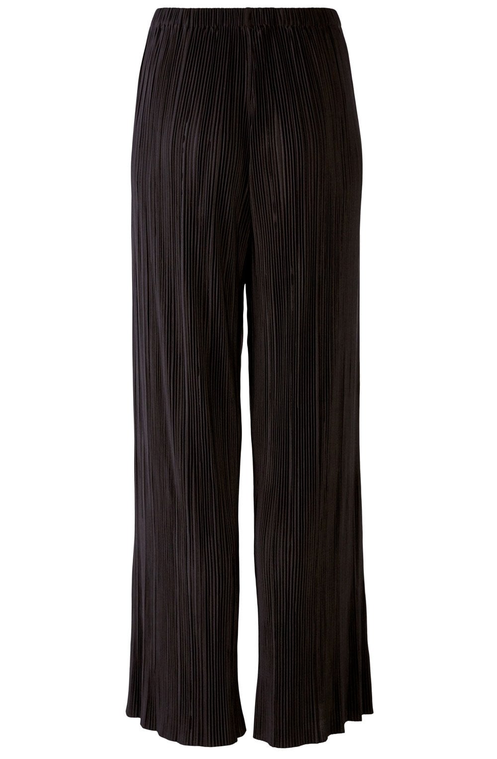 Black Pleated Wide Leg Trousers