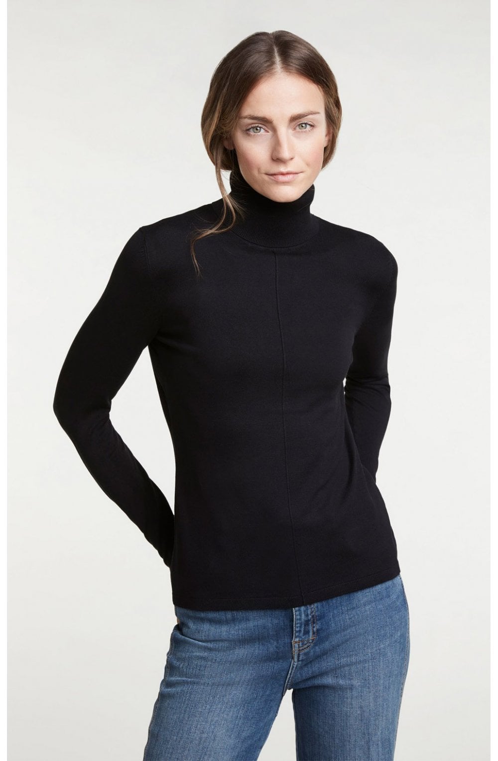 Black Polo Neck Jumper