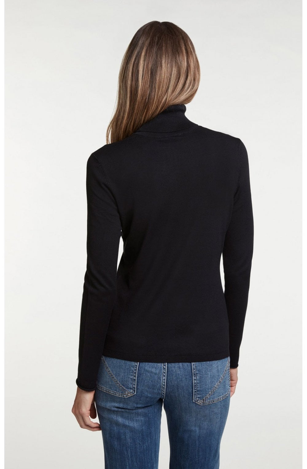 Black Polo Neck Jumper