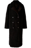 Black Reversible Sheepskin Style Coat