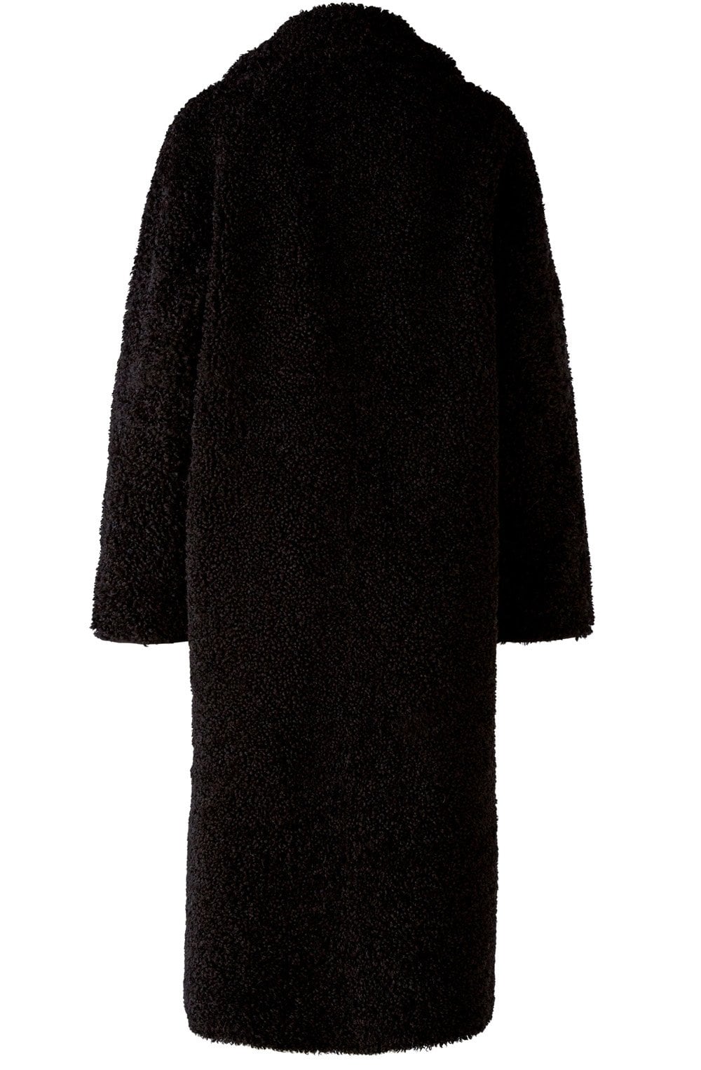 Black Reversible Sheepskin Style Coat