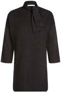 Black Ribbed Knit Dress