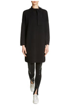 Black Ribbed Knit Dress