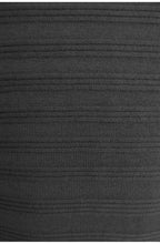 Black Ribbed Knit Dress