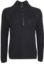 Black Ribbed Knit Jumper