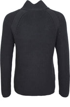 Black Ribbed Knit Jumper