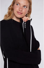 Black Ribbed Knit Jumper