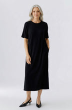 Black Scuba Jersey Straight Fit Dress