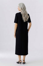 Black Scuba Jersey Straight Fit Dress