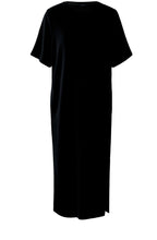 Black Scuba Jersey Straight Fit Dress