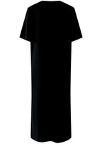 Black Scuba Jersey Straight Fit Dress