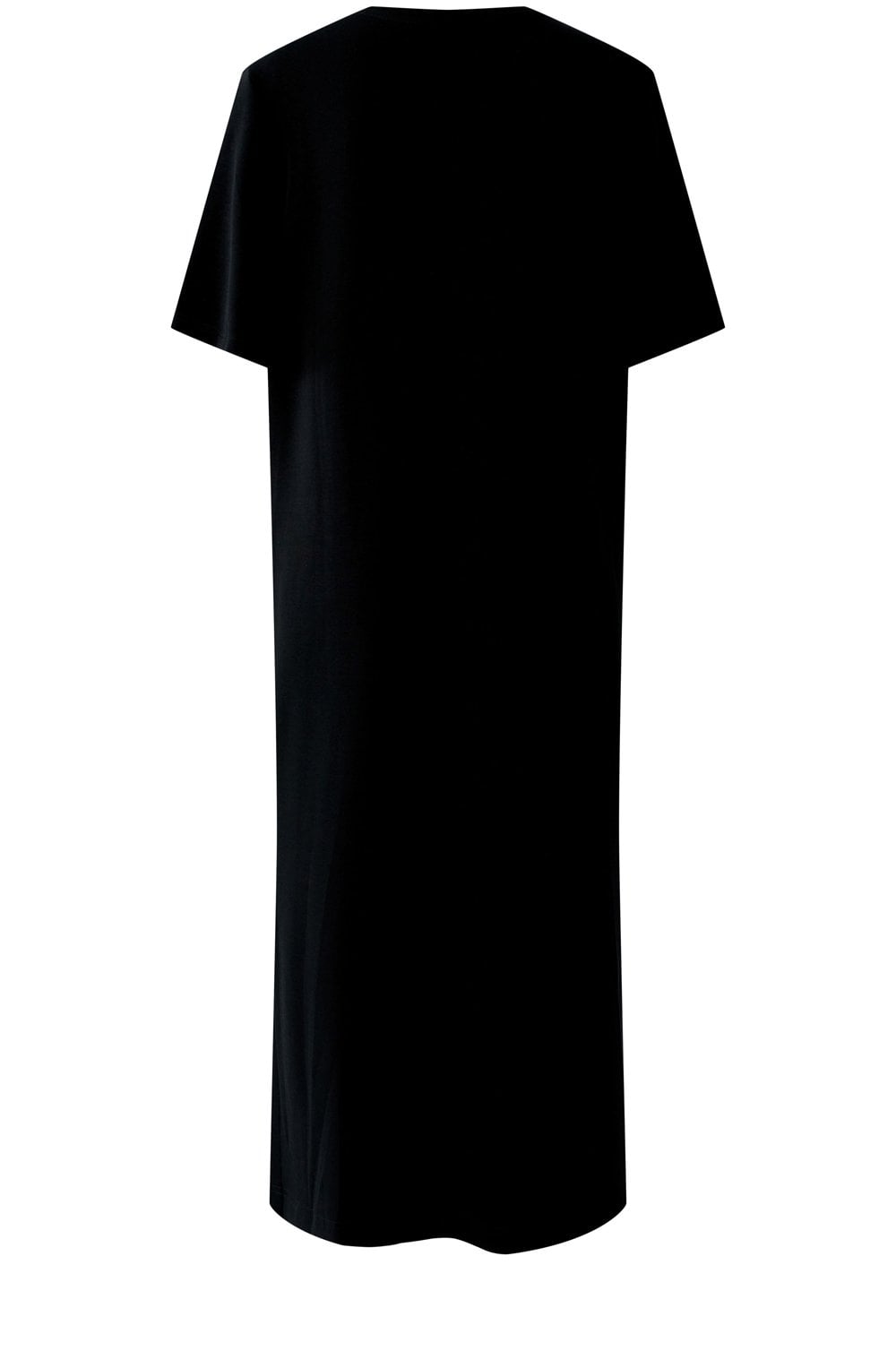 Black Scuba Jersey Straight Fit Dress