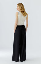 Black Scuba Jersey Wide Leg Trousers