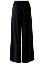 Black Scuba Jersey Wide Leg Trousers