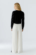 Black Sequin Polka Dot Shortened Cardigan