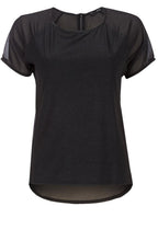Black shimmer front top