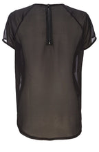 Black shimmer front top