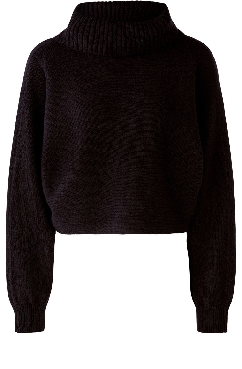 Black Shortened Batwing Jumper
