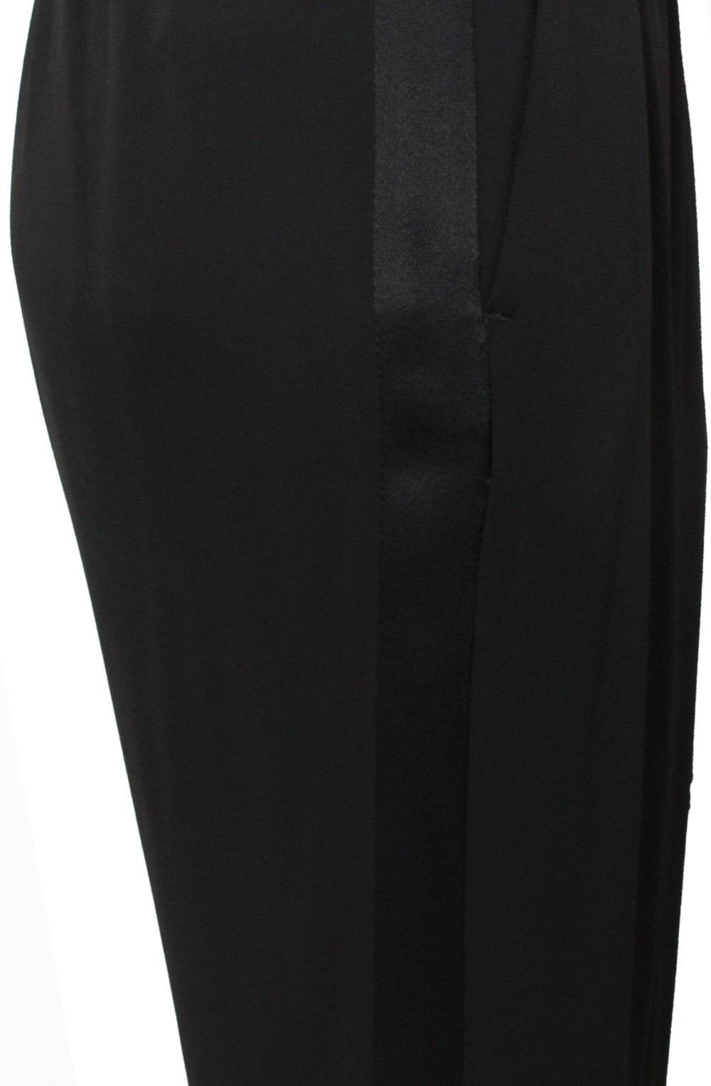 Black Side Panel Stripe Trousers