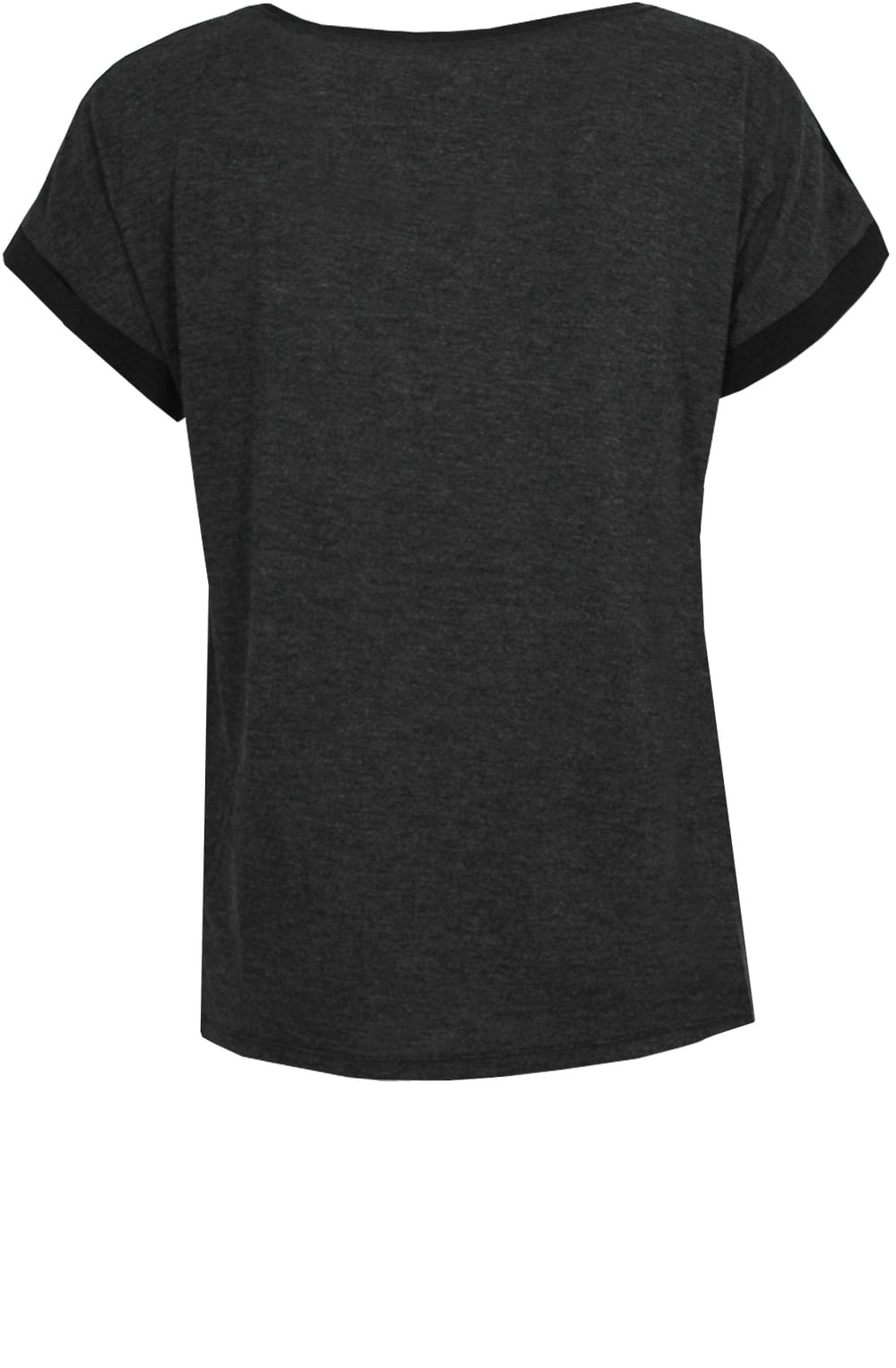 Black Silk Front Top