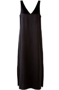 Black Silky Slip Dress