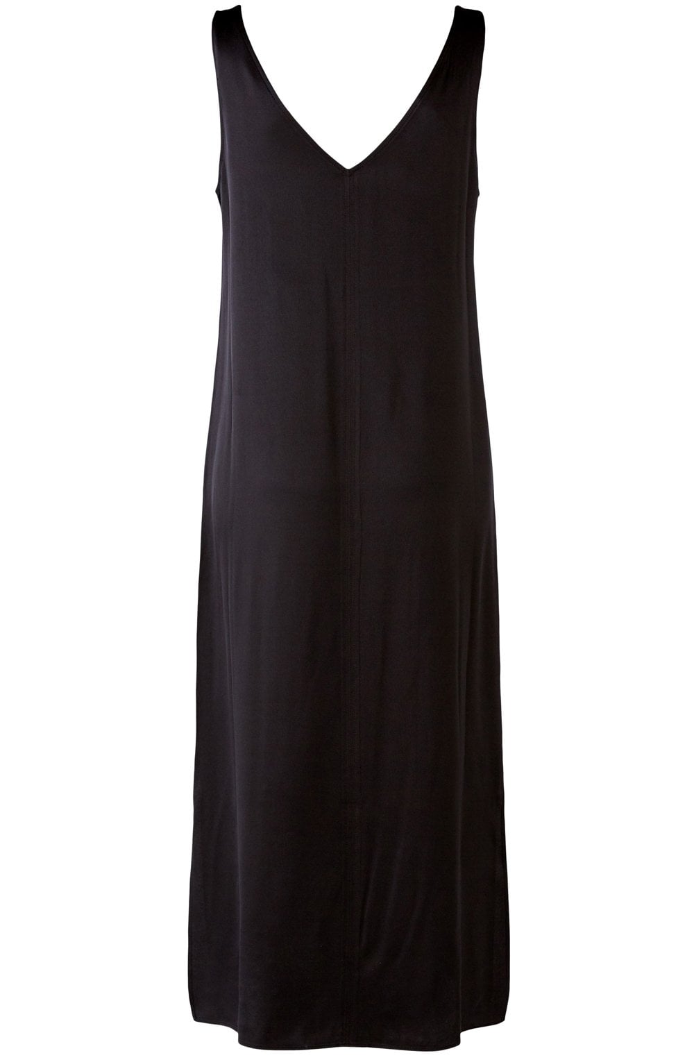 Black Silky Slip Dress