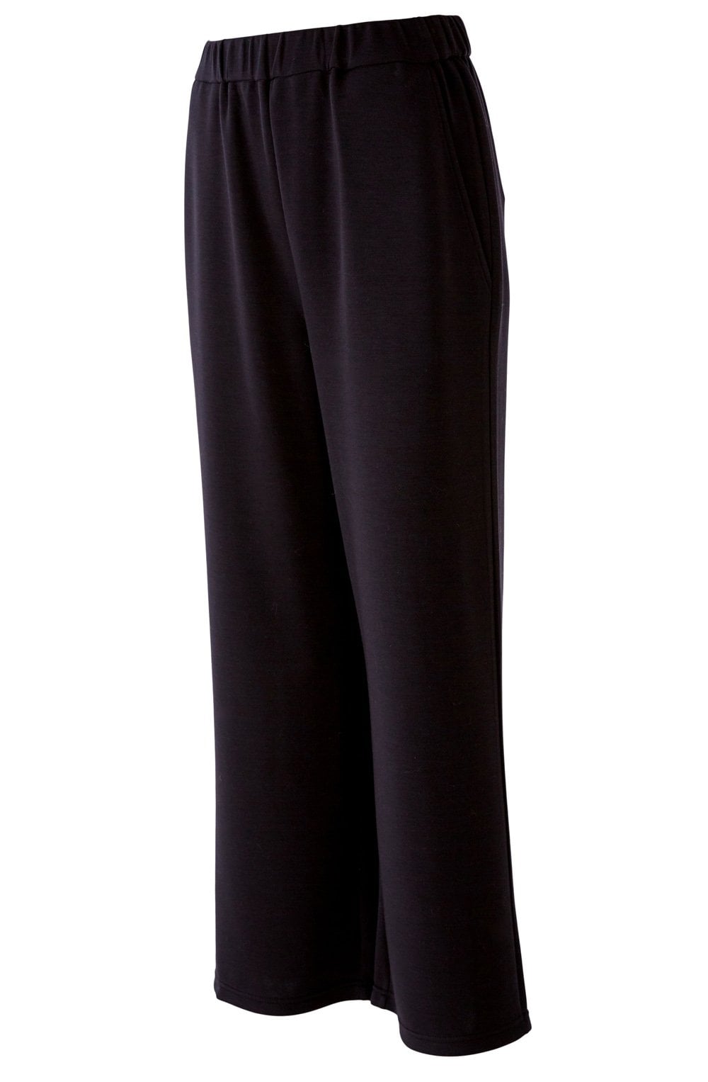 Black Soft Touch Wide Leg Trousers