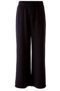 Black Soft Touch Wide Leg Trousers