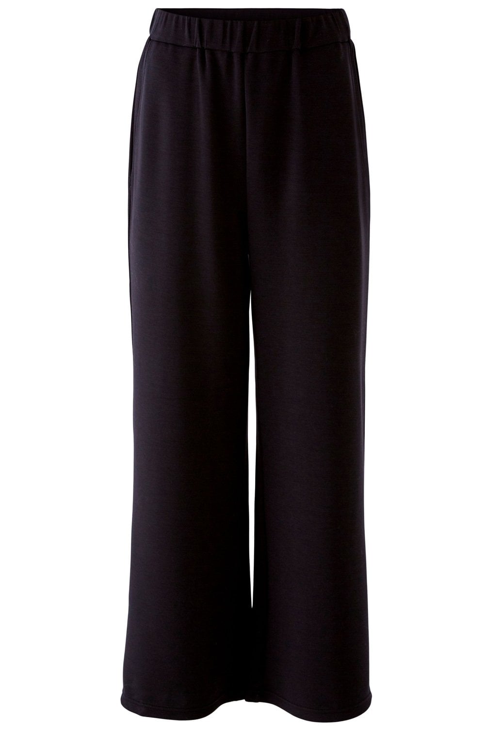 Black Soft Touch Wide Leg Trousers