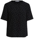 Black Spot Print Blouse