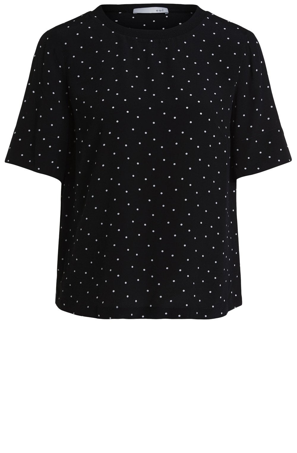 Black Spot Print Blouse