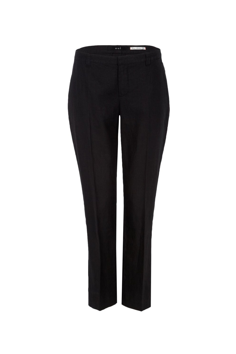 Black Stella straight fit trouser