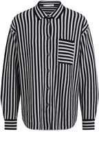 Black Striped Soft Knit Shirt