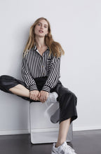 Black Striped Soft Knit Shirt