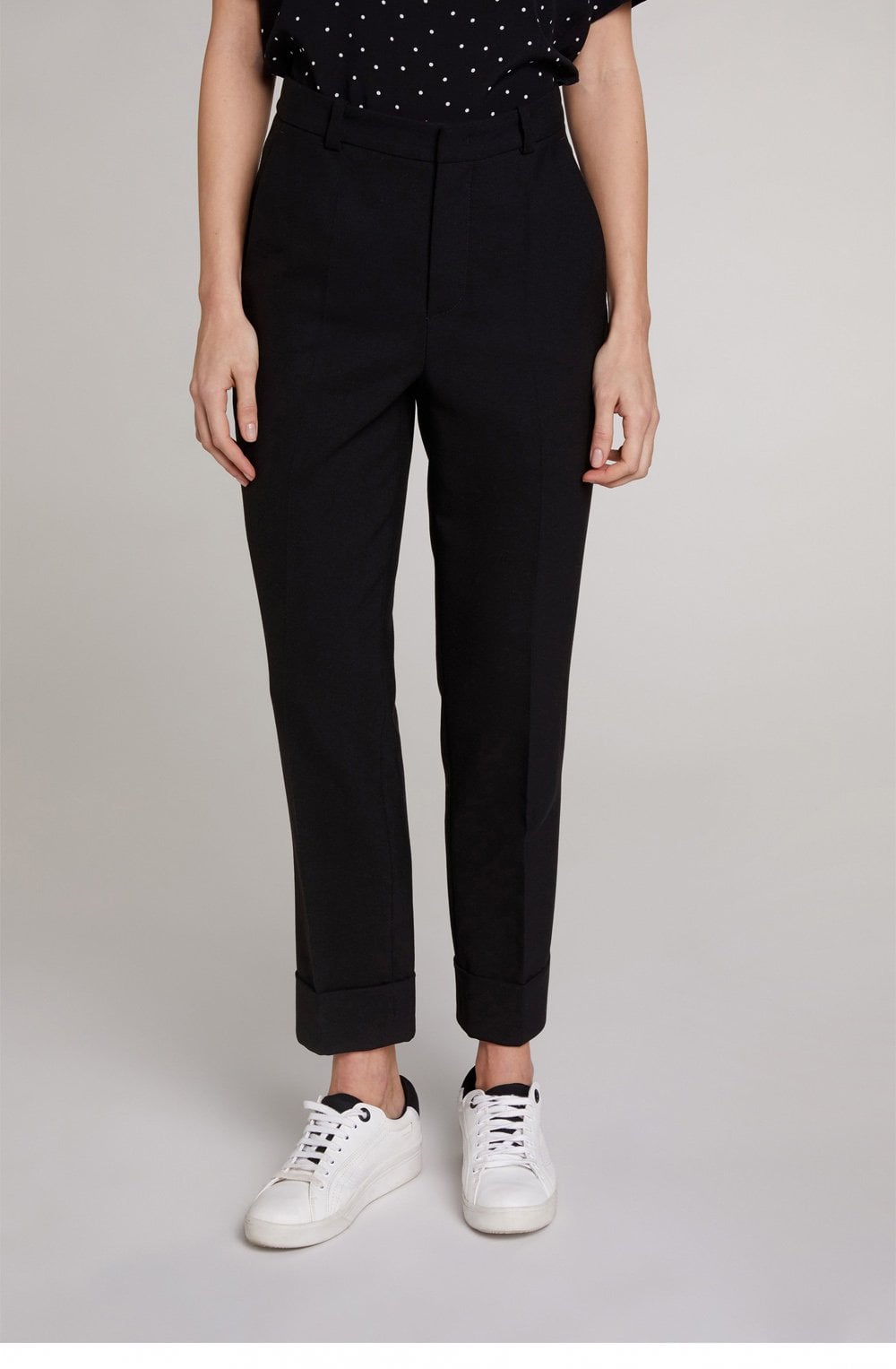 Black Tapered Trousers